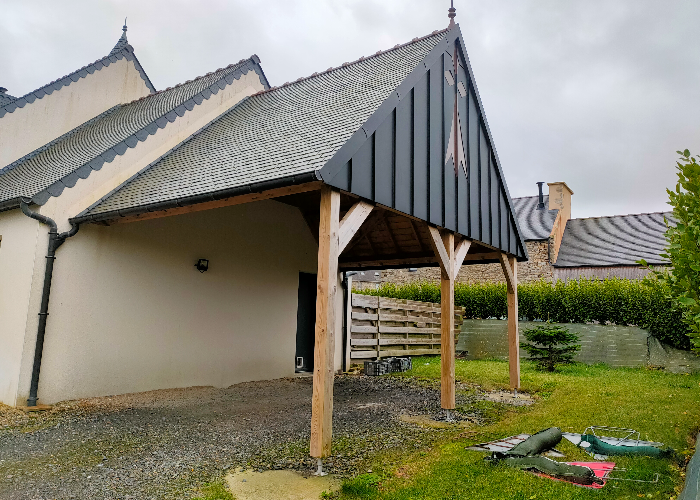 Extension maison bois à Lesneven